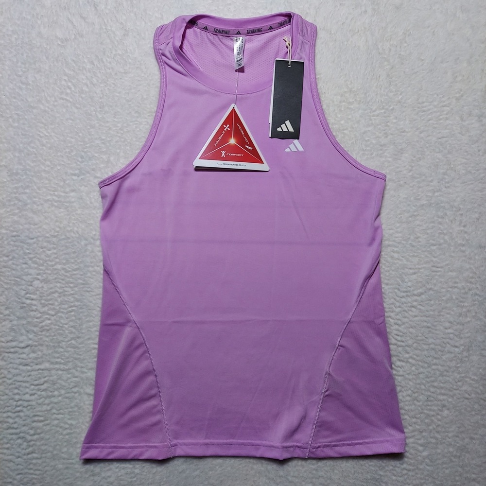 Adidas Tank Top Women XS Bliss Lilac New AEROREADY Training WTR D4T IX9410